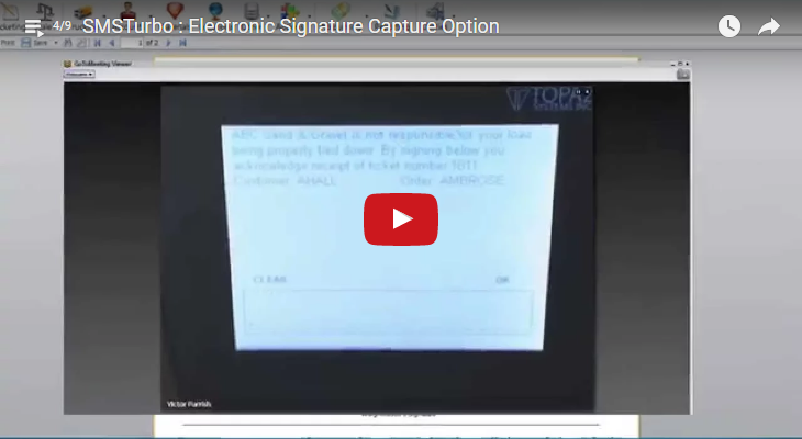 Scale Ticketing Signature Capture