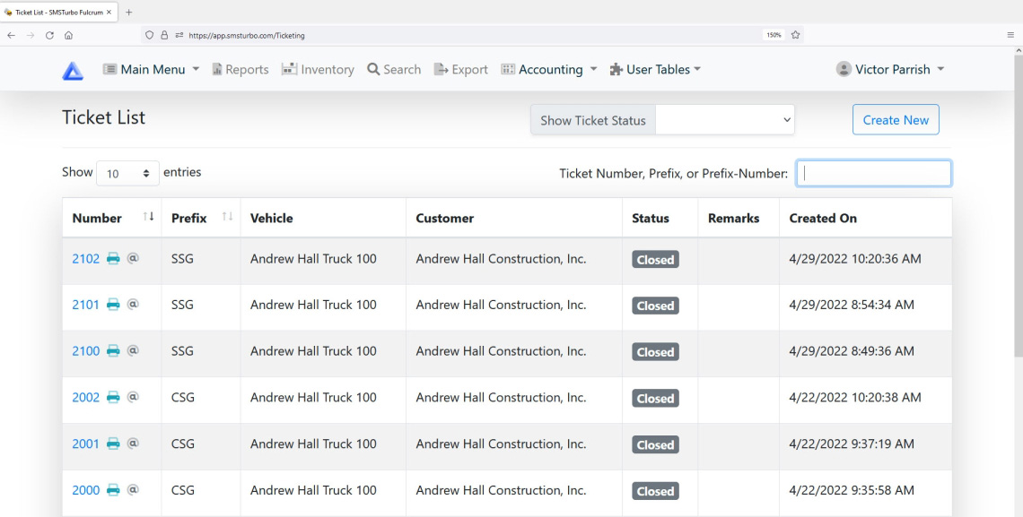 SMSTurbo Fulcrum Ticketing - Creative Information Systems